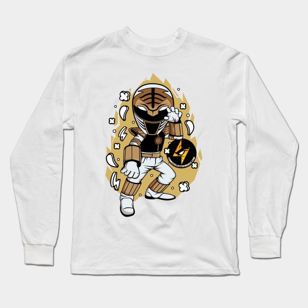 White Ranger Long Sleeve T-Shirt by Comic Collectors Guild 